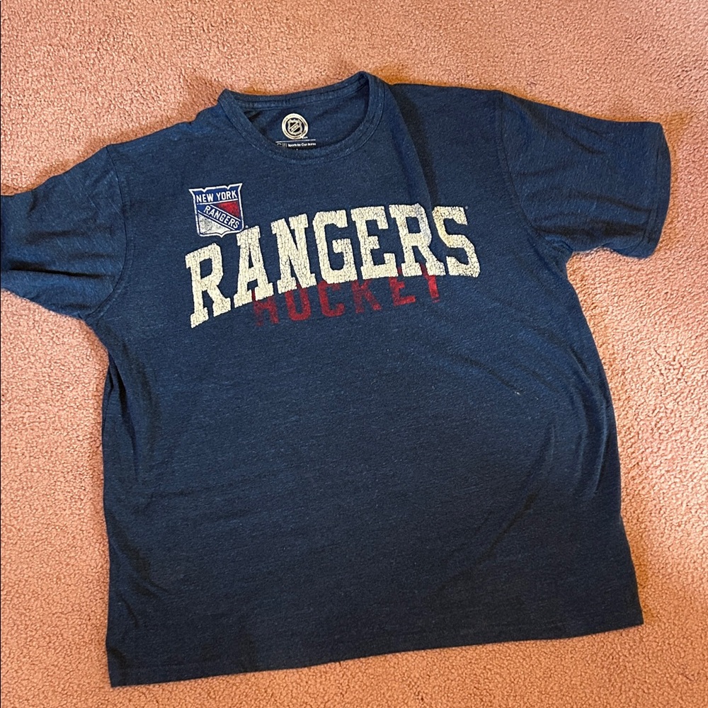 Navy Blue Hockey Tee